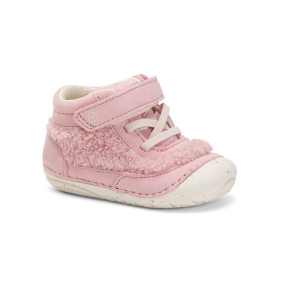 STRIDE RITE Pink Multi Suede Soft Motion Cedar Booties (Baby Toddler) - Picture 1 of 2